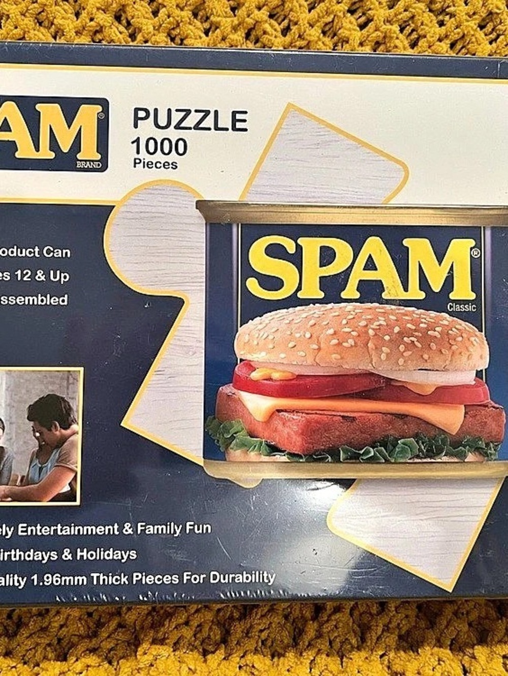 SPAM Puzzle 1000 Pieces 1000-Piece Puzzle Yellow